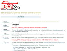 Tablet Screenshot of devasys.com
